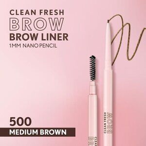 Covergirl Clean Fresh Brow Nano Eyebrow Pencil Liner 500 Medium Brown Vegan